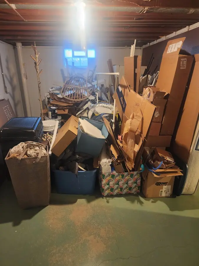 Roll-off dumpster container at job site for Yard Waste Dumpster Rental in Roeland Park